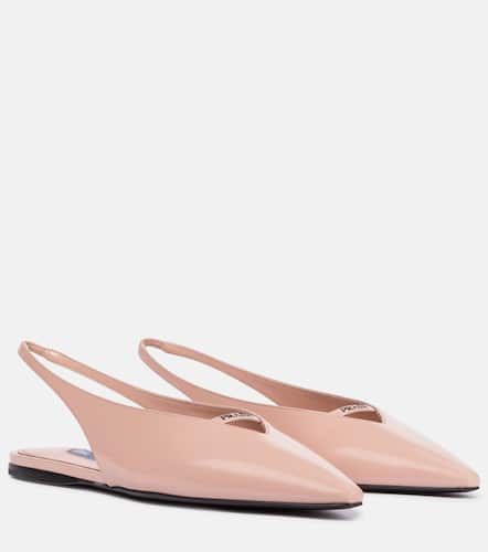 Slingback-Ballerinas aus Leder - Prada - Modalova