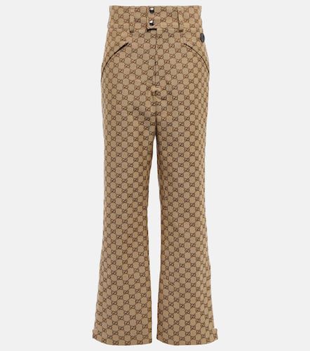 Gucci GG cotton canvas flared pants - Gucci - Modalova