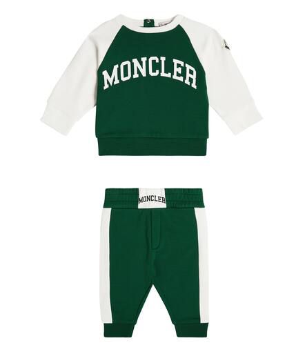 Baby - Tuta in jersey di misto cotone - Moncler Enfant - Modalova
