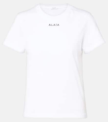 Alaïa Camiseta de jersey de algodón estampada - Alaia - Modalova