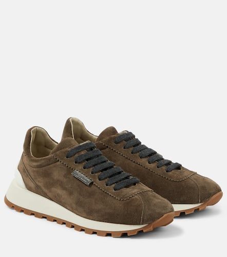 Sneakers aus Veloursleder - Brunello Cucinelli - Modalova