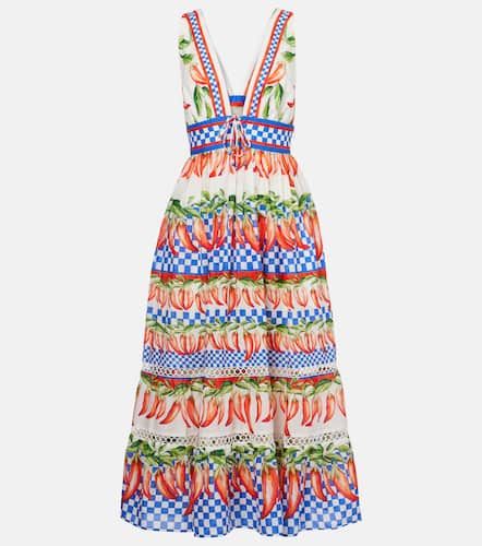 Robe midi imprimée en coton - Farm Rio - Modalova