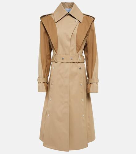 Paneled cotton-blend gabardine trench coat - Mugler - Modalova