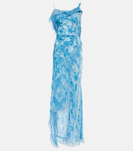 Asymmetric velvet maxi dress - Acne Studios - Modalova