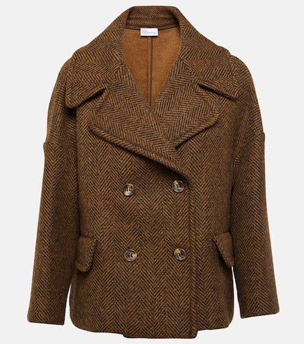 Herringbone wool jacket - REDValentino - Modalova