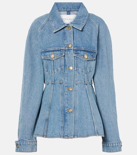 Nina Ricci Chaqueta peplum de denim - Nina Ricci - Modalova