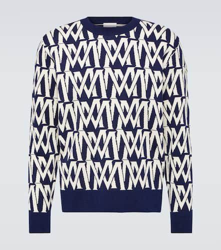 Monogram cotton-blend sweater - Moncler - Modalova
