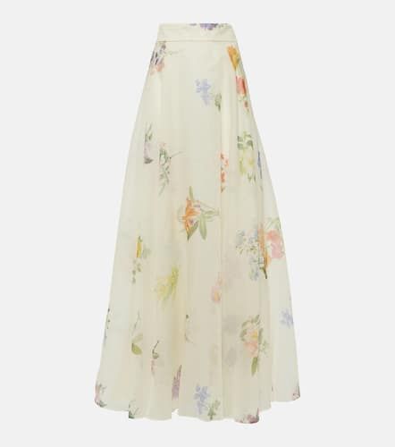 Natura floral linen and silk organza maxi skirt - Zimmermann - Modalova