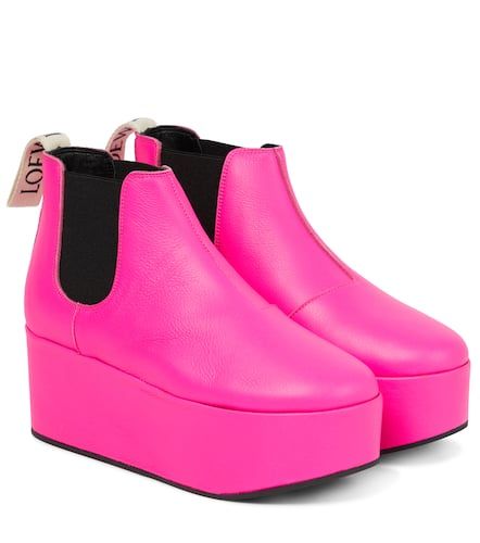 Leather platform Chelsea boots - Loewe - Modalova