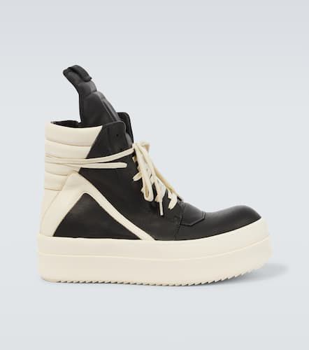 Leather high-top platform sneakers - Rick Owens - Modalova