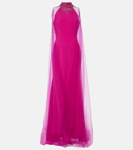 Limelight crystal-embellished caped gown - Jenny Packham - Modalova