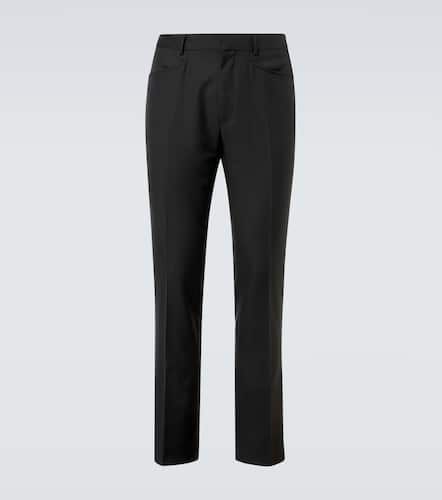 Dyllan wool, mohair, and silk twill slim pants - Tom Ford - Modalova