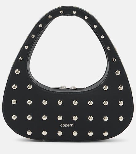 Swipe Small studded faux leather shoulder bag - Coperni - Modalova