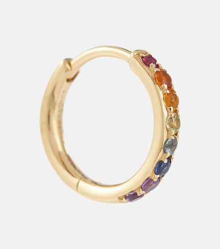 PersÃ©e Chakras Rainbow Piercing 18kt gold single earring with gemstones - Persee - Modalova