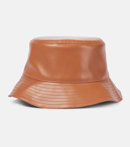 Loewe Anagram leather bucket hat - Loewe - Modalova