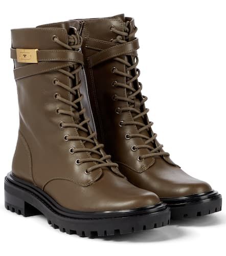 Botas de combate T Hardware de piel - Tory Burch - Modalova