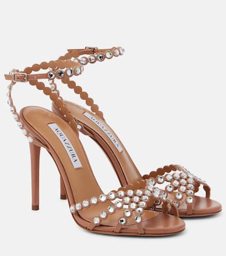 Sandalias Tequila de piel adornadas - Aquazzura - Modalova