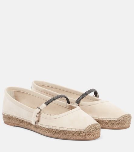 Espadrilles Monili aus Veloursleder - Brunello Cucinelli - Modalova