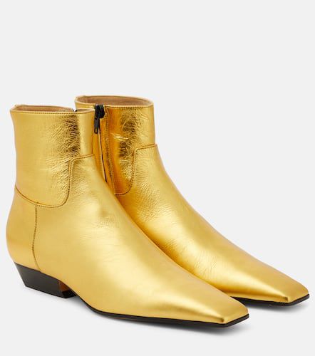 Marfa metallic leather ankle boots - Khaite - Modalova