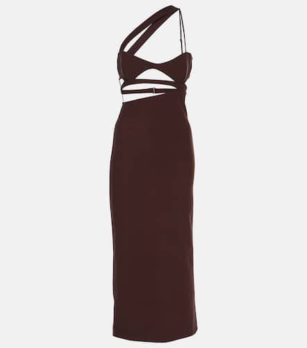 Asymmetric silk midi dress - Nensi Dojaka - Modalova