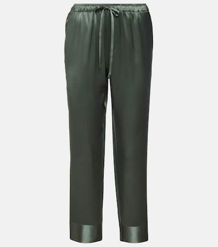Melbourne mid-rise silk pants - Asceno - Modalova