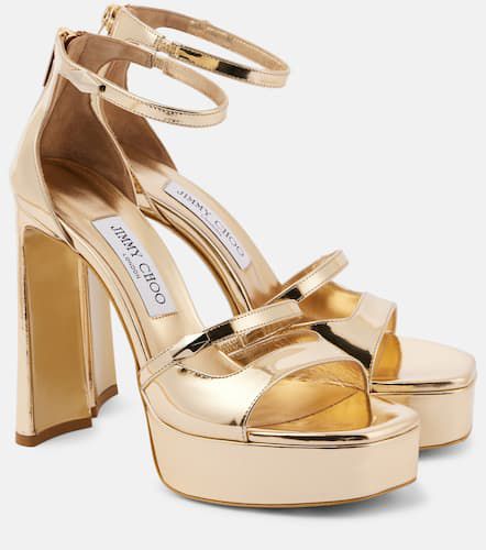 Plateausandalen Claressa aus Metallic-Leder - Jimmy Choo - Modalova