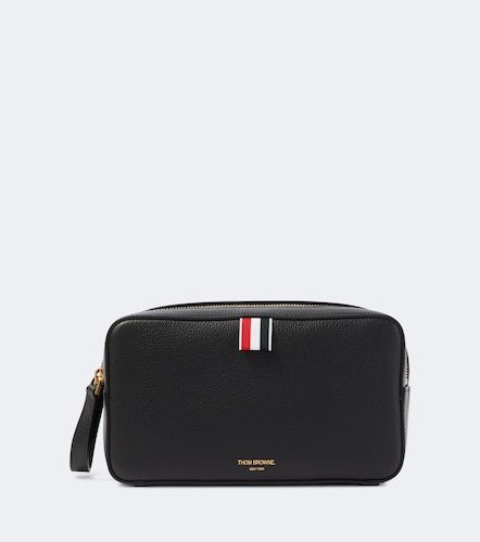 Thom Browne Leather toiletry bag - Thom Browne - Modalova