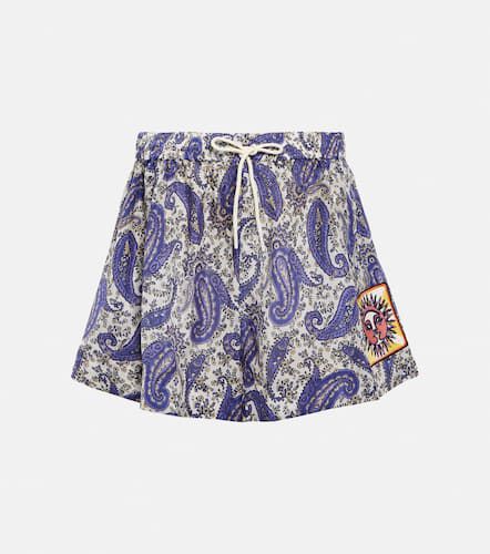 Devi paisley-print silk shorts - Zimmermann - Modalova