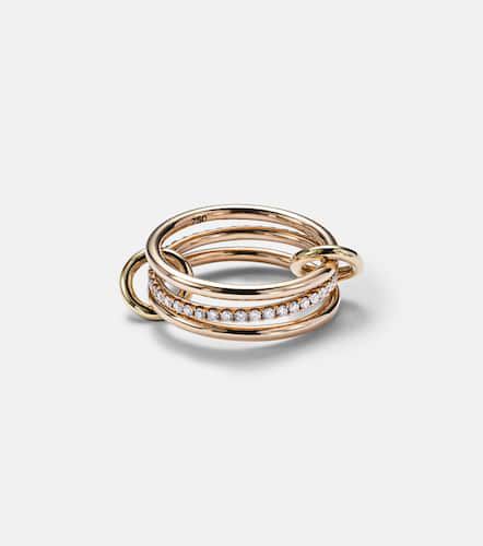 Ring Sonny Gold aus 18kt Rosé- und Gelbgold mit Diamanten - Spinelli Kilcollin - Modalova