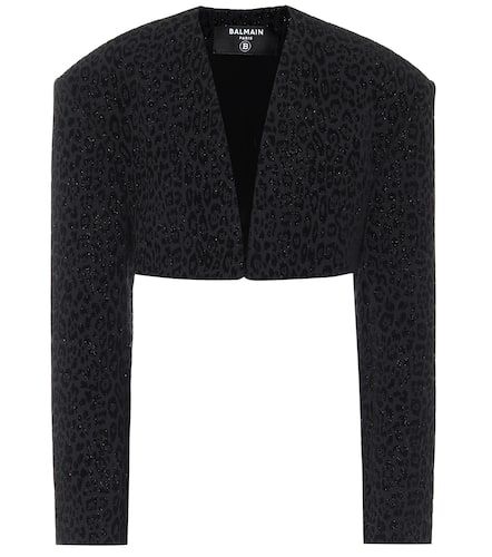 Balmain Chaqueta cropped estampada - Balmain - Modalova