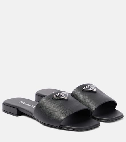 Prada Saffiano leather slides - Prada - Modalova