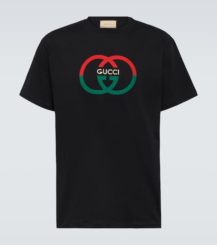 Camiseta de algodón con GG entrelazada - Gucci - Modalova