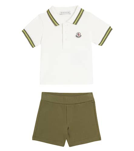 Baby - Polo e shorts in misto cotone - Moncler Enfant - Modalova