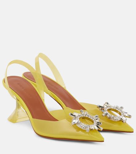 Pumps slingback Begum Glass 70 in PVC - Amina Muaddi - Modalova