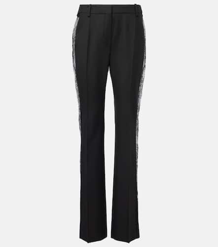 Pantaloni regular in lana con pizzo - Nina Ricci - Modalova