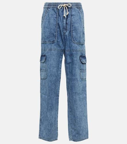 Viamao straight cotton chambray pants - Marant Etoile - Modalova