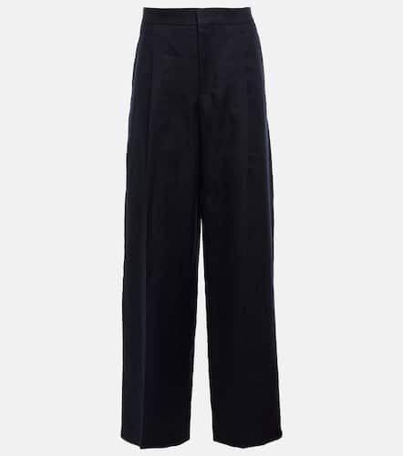 Chloé Wide-leg linen drill pants - Chloe - Modalova