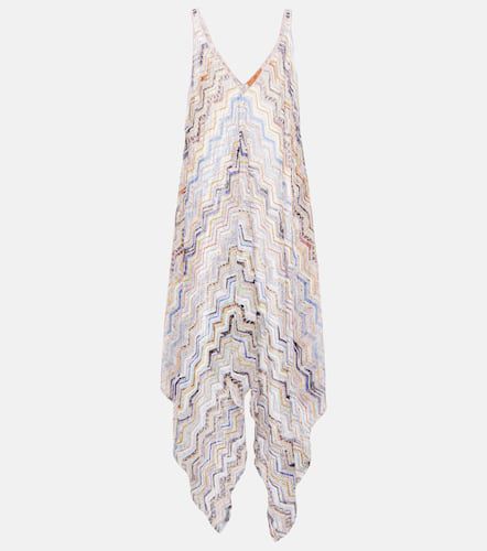 Vestido de playa de lamé en zigzag - Missoni Mare - Modalova
