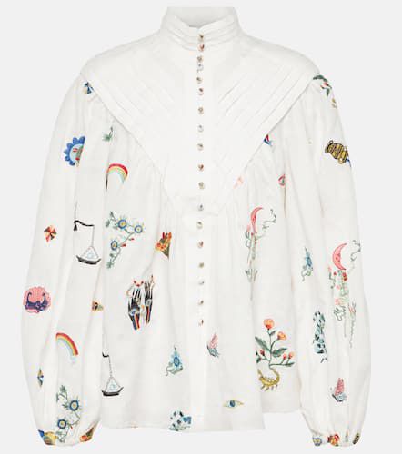 AlÃ©mais Atticus embroidered linen blouse - Alemais - Modalova