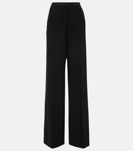Pantalones anchos de lana de tiro medio - Balenciaga - Modalova