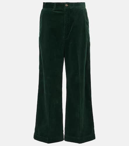 High-rise cotton corduroy wide-leg pants - Polo Ralph Lauren - Modalova