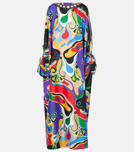 Orchidee embellished silk kaftan - Pucci - Modalova