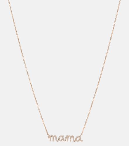 Halskette Mama aus 14kt Gelbgold mit Diamanten - Sydney Evan - Modalova
