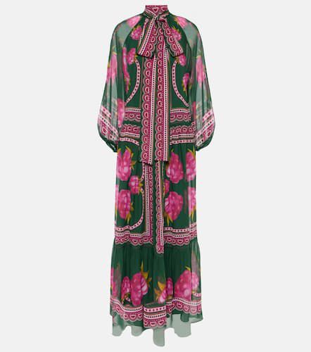 Athena printed silk chiffon maxi dress - La DoubleJ - Modalova