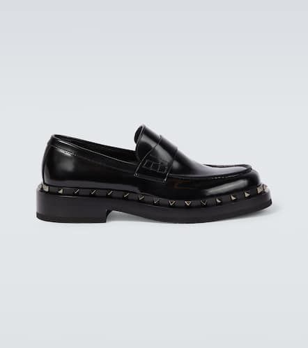 Rockstud M-Way leather loafers - Valentino Garavani - Modalova
