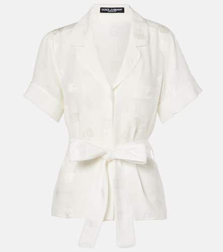 Dolce&Gabbana DG silk pajama shirt - Dolce&Gabbana - Modalova