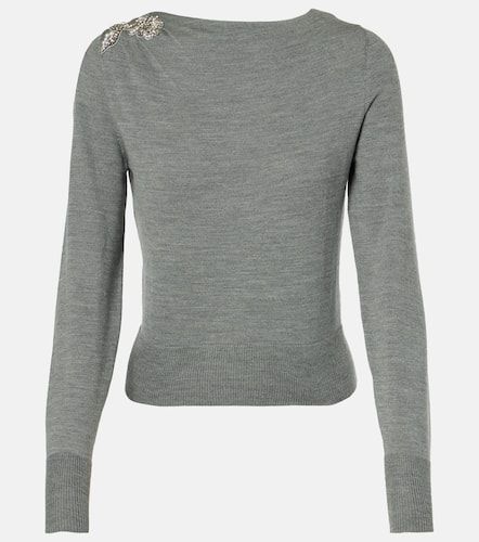 Pullover in lana con cristalli - Erdem - Modalova