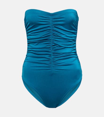 Ruched strapless swimsuit - Karla Colletto - Modalova