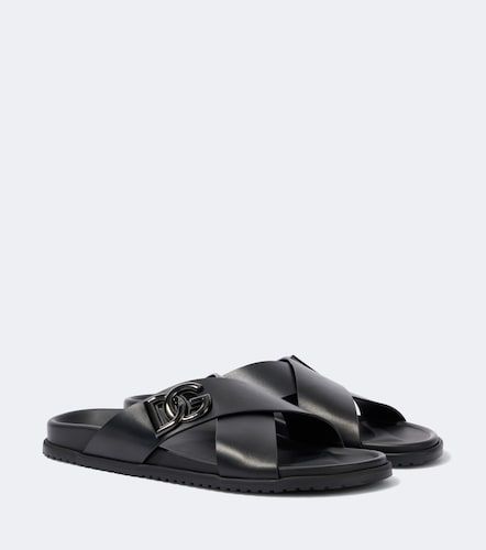 Dolce&Gabbana Leather slides - Dolce&Gabbana - Modalova