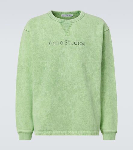 Felpa in jersey di cotone con logo - Acne Studios - Modalova